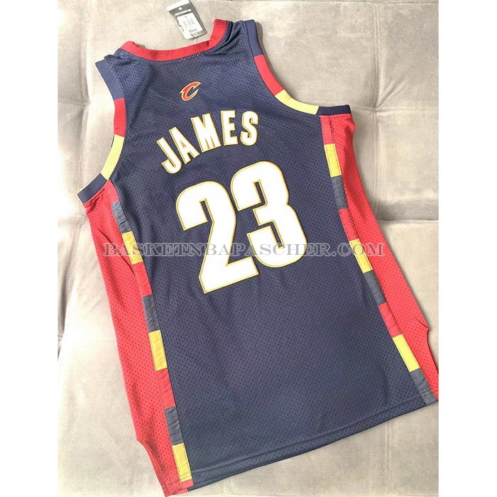 Maillot Cleveland Cavaliers LeBron James NO 23 Mitchell & Ness 2008-09 Bleu